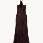 Josefine Maxi Kjole - Mørkebrun - ByStenholt.dk