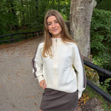Juno Zip Cardigan - Creme - ByStenholt.dk