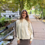 Juno Zip Cardigan - Creme - ByStenholt.dk