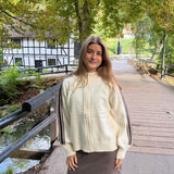 Juno Zip Cardigan - Creme - ByStenholt.dk