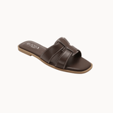 Karla Sandal - Mørkebrun - ByStenholt.dk