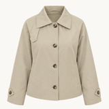 Klassisk Kort Trenchcoat - Beige - ByStenholt.dk