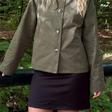 Klassisk Kort Trenchcoat - Khaki - ByStenholt.dk