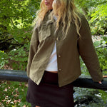 Klassisk Kort Trenchcoat - Khaki - ByStenholt.dk