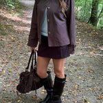 Klassisk Kort Trenchcoat - Mørkebrun - ByStenholt.dk