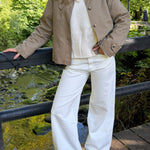 Klassisk Kort Trenchcoat - Taupe - ByStenholt.dk