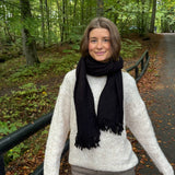 Klassisk Tørklæde - Sort - ByStenholt.dk