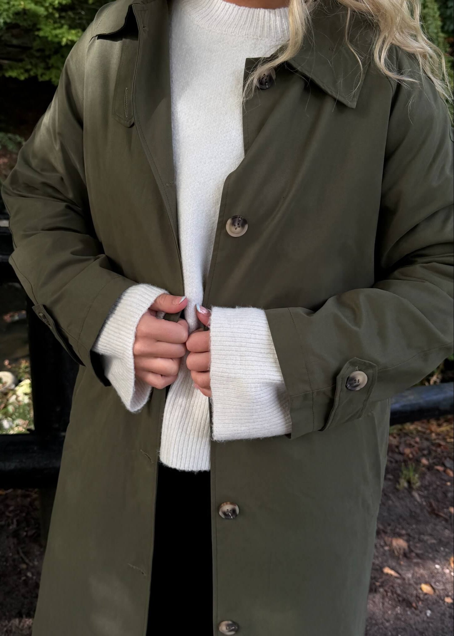 Klassisk Trenchcoat - Khaki - ByStenholt.dk