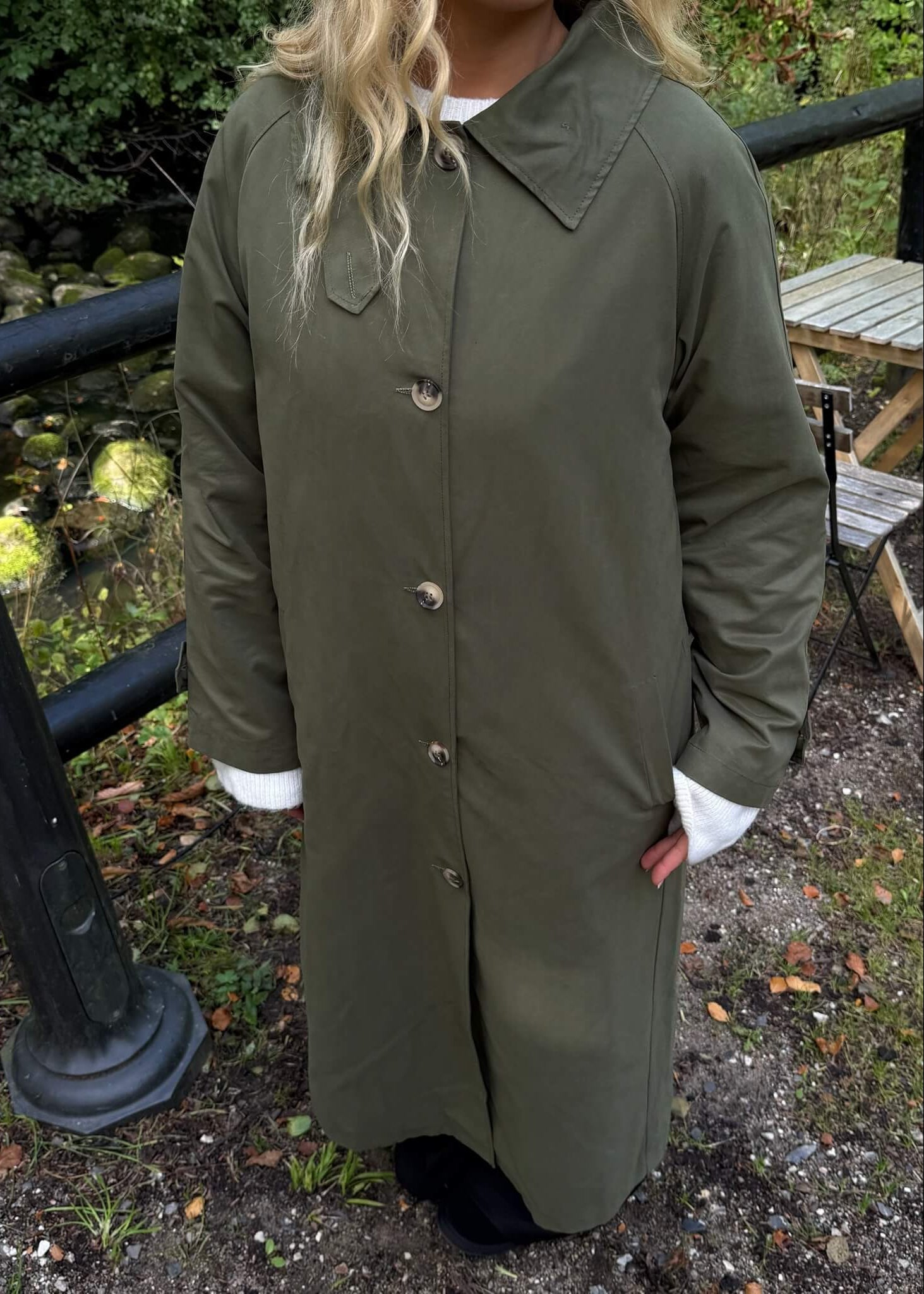 Klassisk Trenchcoat - Khaki - ByStenholt.dk