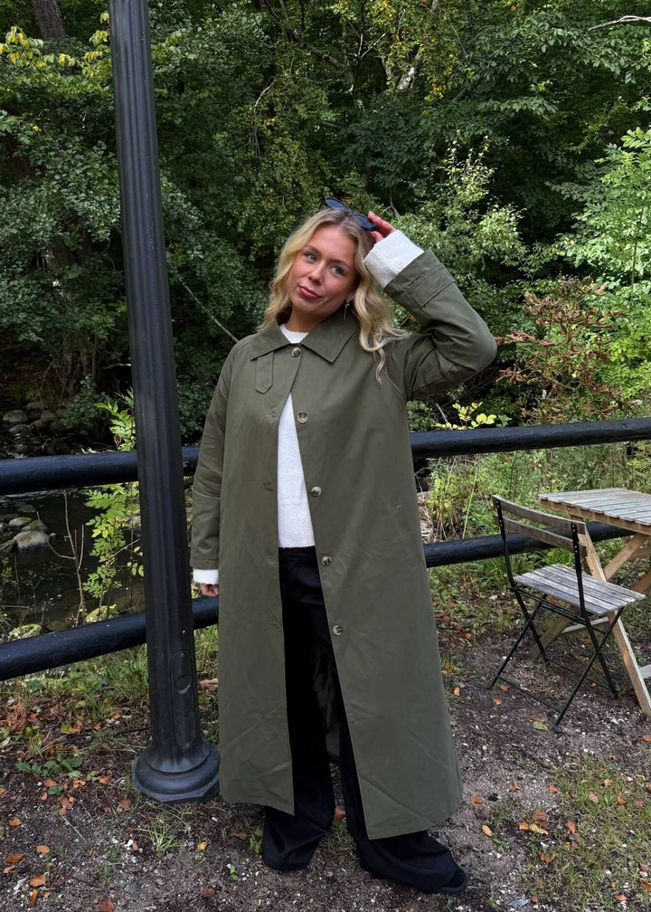Klassisk Trenchcoat - Khaki - ByStenholt.dk