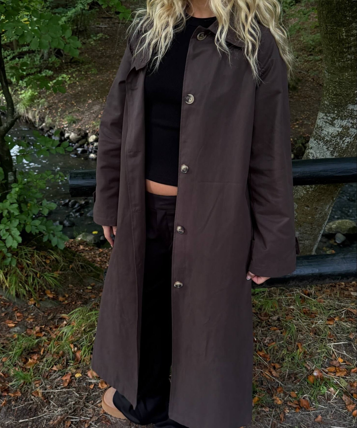 Klassisk Trenchcoat - Mørkebrun - ByStenholt.dk