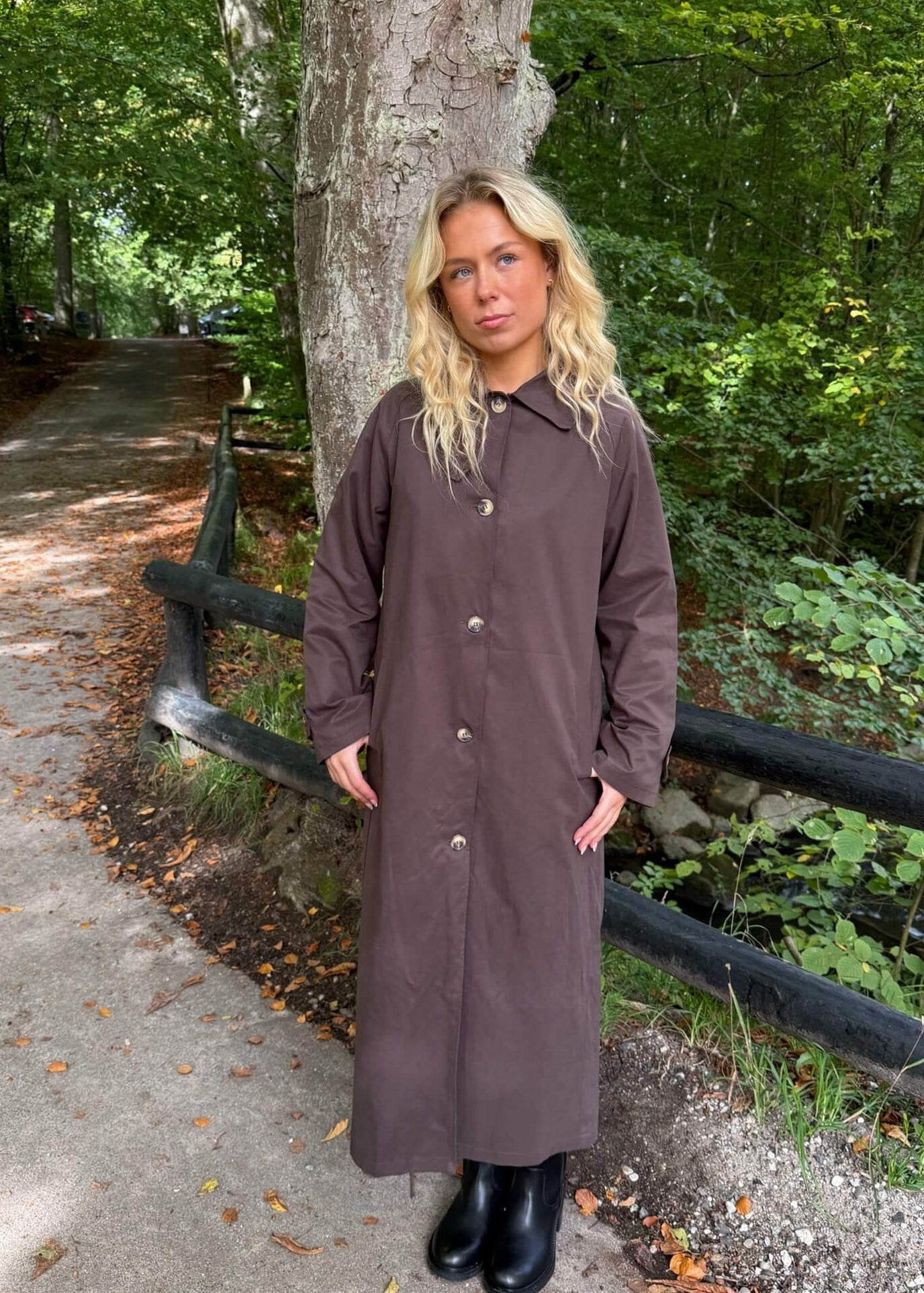 Klassisk Trenchcoat - Mørkebrun - ByStenholt.dk