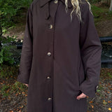 Klassisk Trenchcoat - Mørkebrun - ByStenholt.dk
