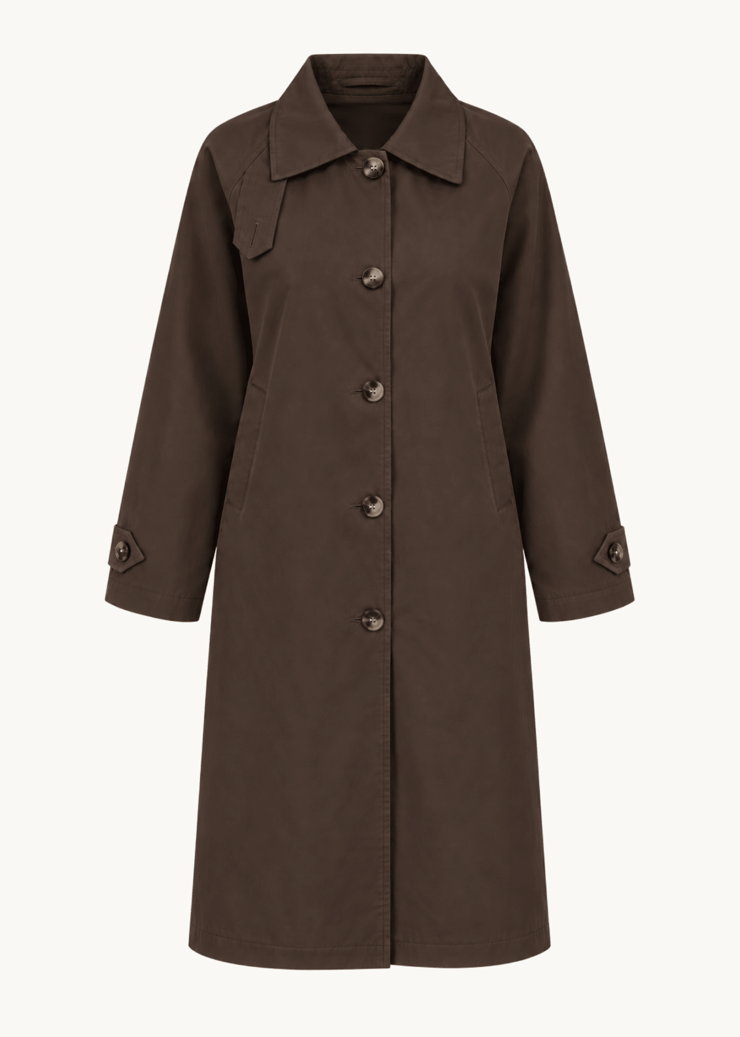 Klassisk Trenchcoat - Mørkebrun - ByStenholt.dk