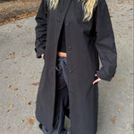 Klassisk Trenchcoat - Sort - ByStenholt.dk