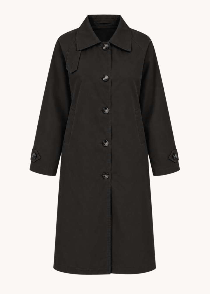 Klassisk Trenchcoat - Sort - ByStenholt.dk