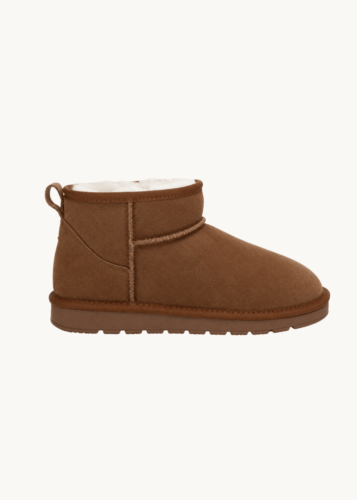 Korte Deluxe Bamsestøvler - Camel - ByStenholt.dk