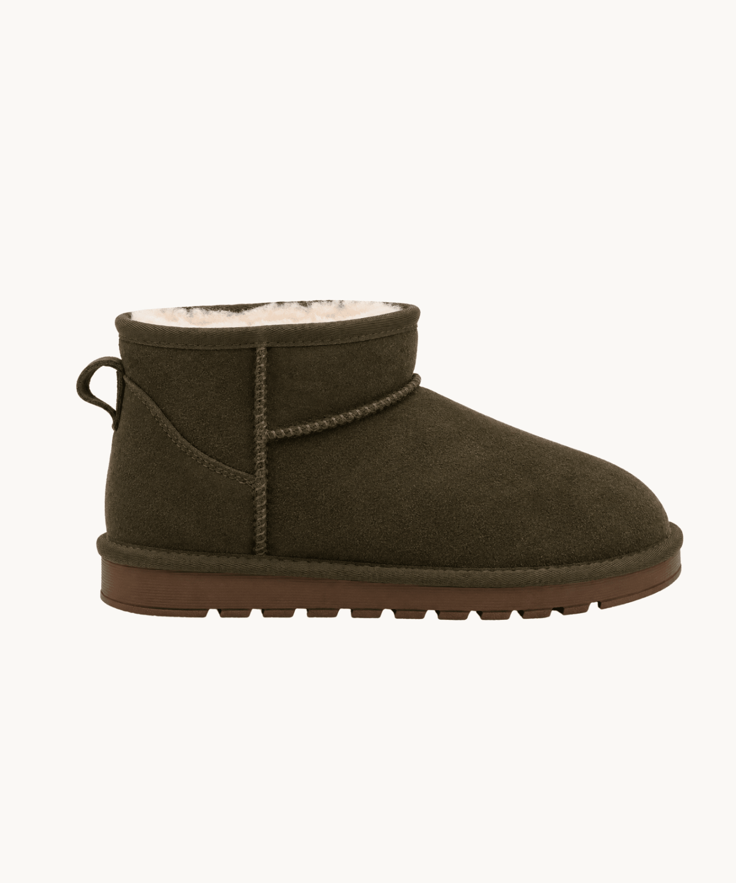 Korte Deluxe Bamsestøvler - Mørkegrøn - ByStenholt.dk