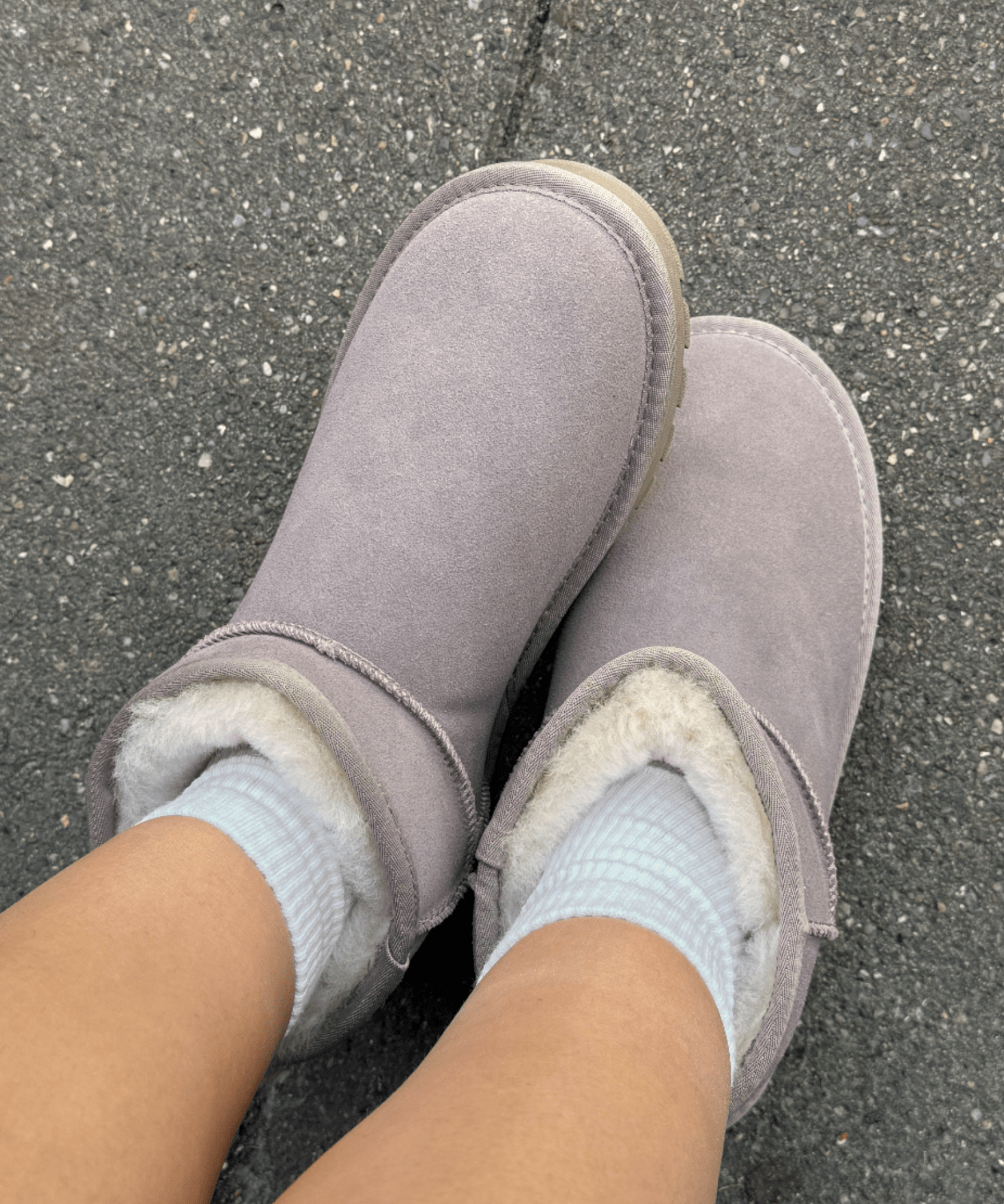 Korte Deluxe Bamsestøvler - Taupe - ByStenholt.dk