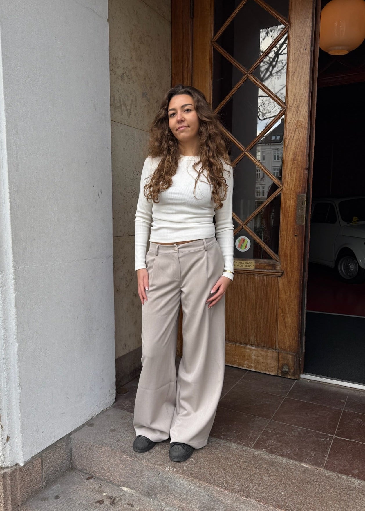 Lara Low Waist Habitbukser - Taupe - ByStenholt.dk