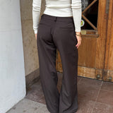 Lara Vide Habitbukser - Mørkebrun - ByStenholt.dk