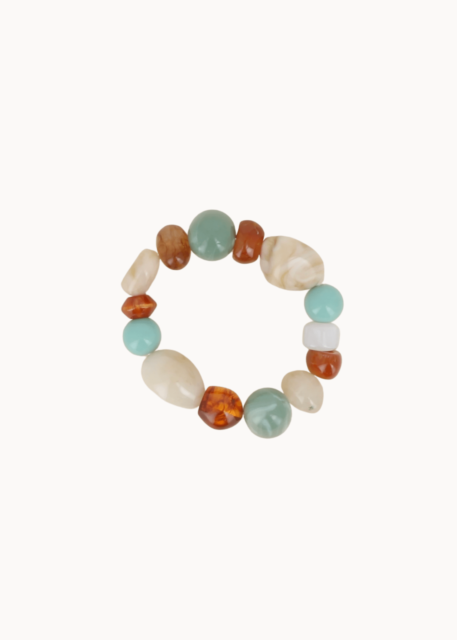 Laura Perlearmbånd - Turkis - ByStenholt.dk