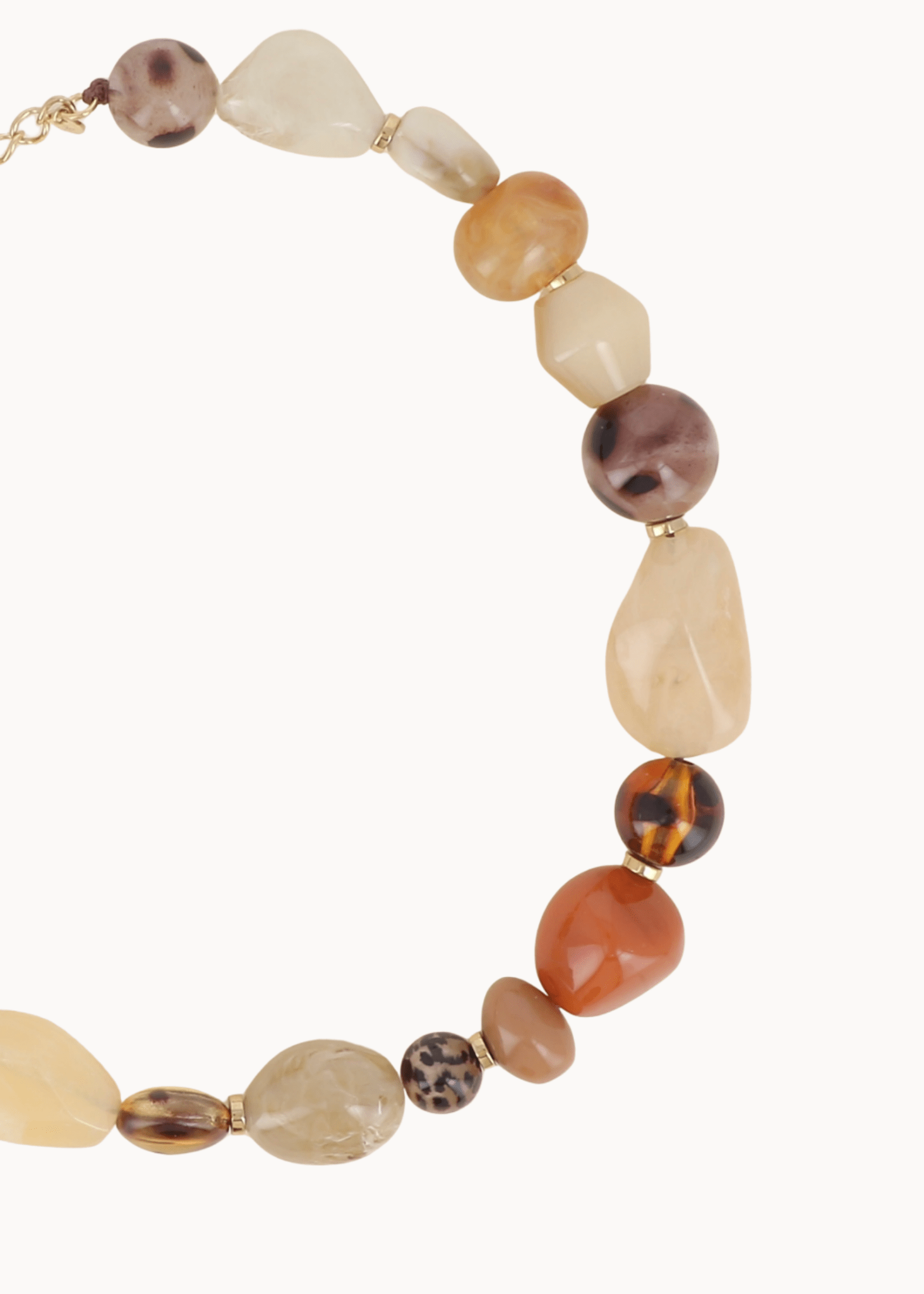 Laura Perlehalskæde - Brun - ByStenholt.dk