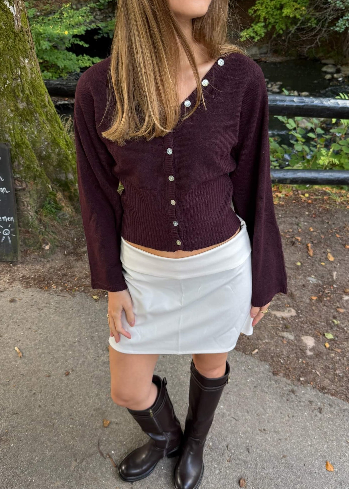Leonora Fitted Cardigan - Bordeaux - ByStenholt.dk