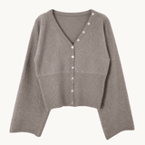 Leonora Fitted Cardigan - Taupe - ByStenholt.dk