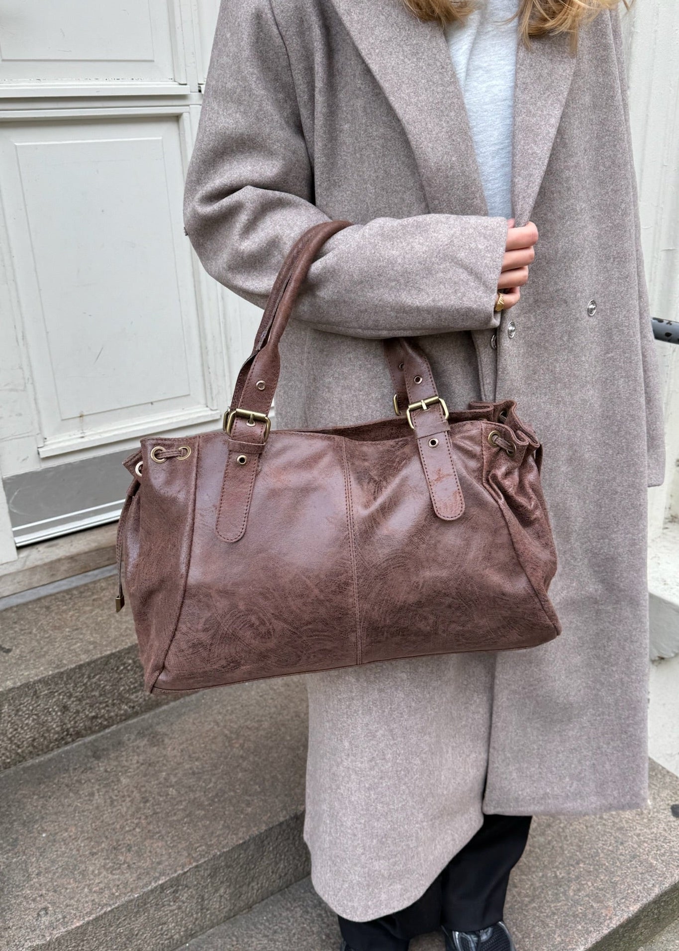 London Taske - Mørkebrun - ByStenholt.dk