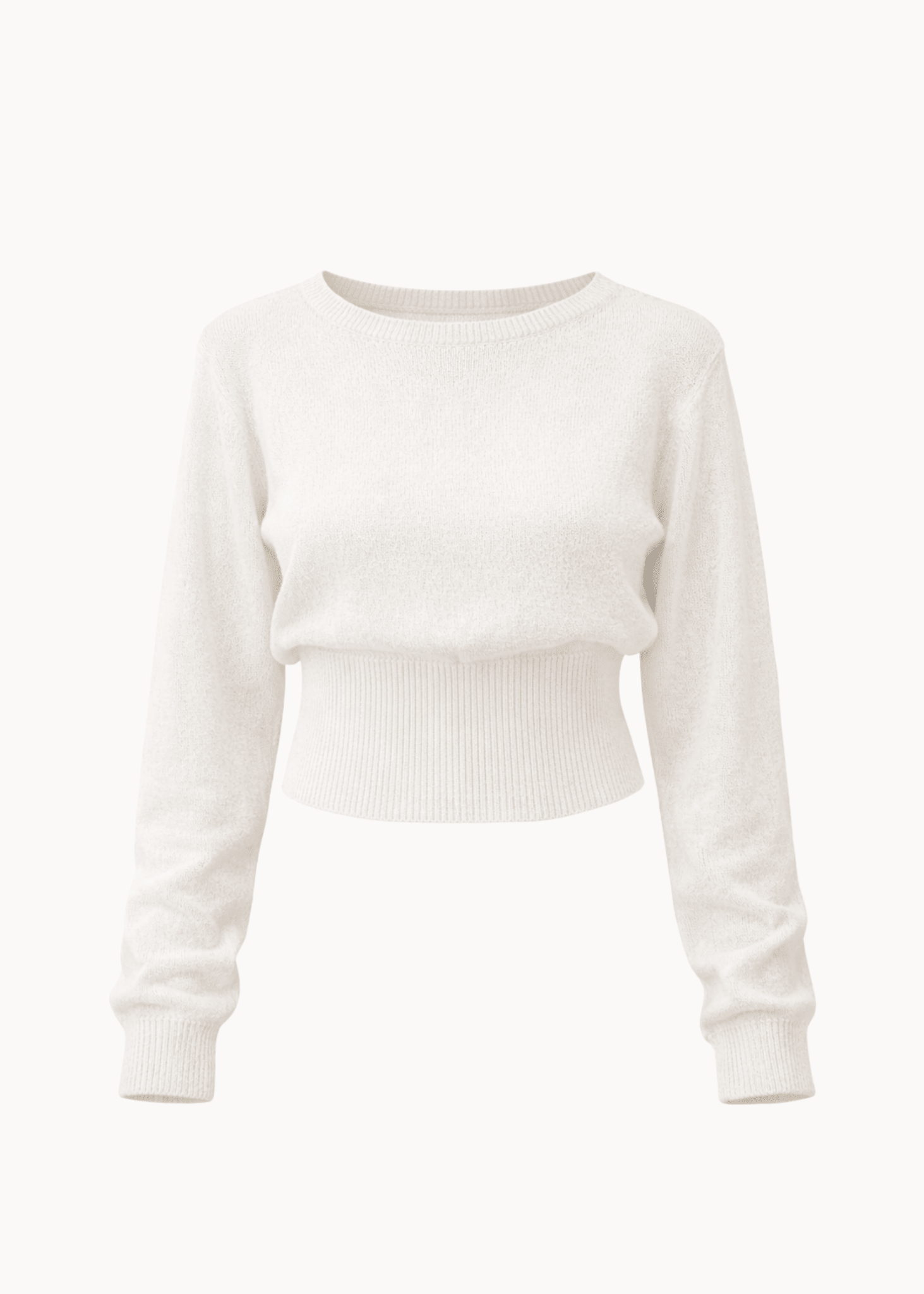 Loui figursyet Strik - Hvid - ByStenholt.dk