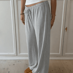 Loungewear Bukser i Pointelle - Grå - ByStenholt.dk