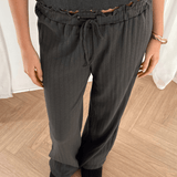 Loungewear Bukser i Pointelle - Mørkebrun - ByStenholt.dk