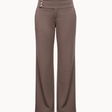 Low Waist Bukser - Brun - ByStenholt.dk