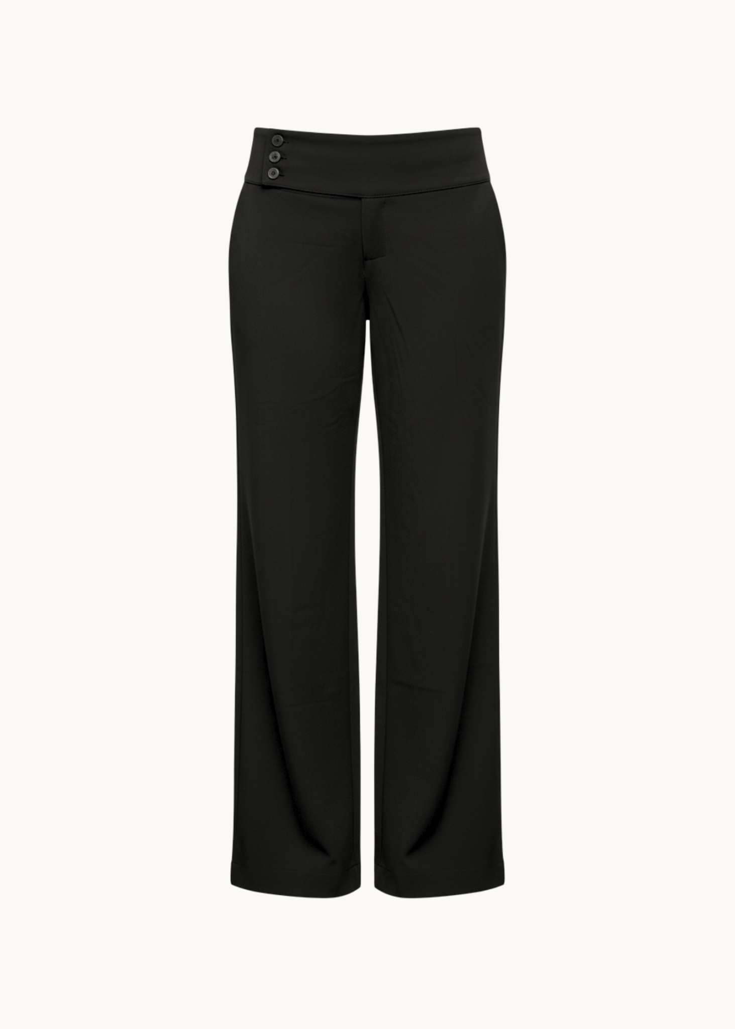 Low Waist Bukser - Sort - ByStenholt.dk