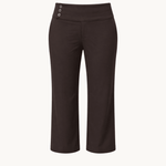 Low Waist Capribukser - Mørkebrun - ByStenholt.dk