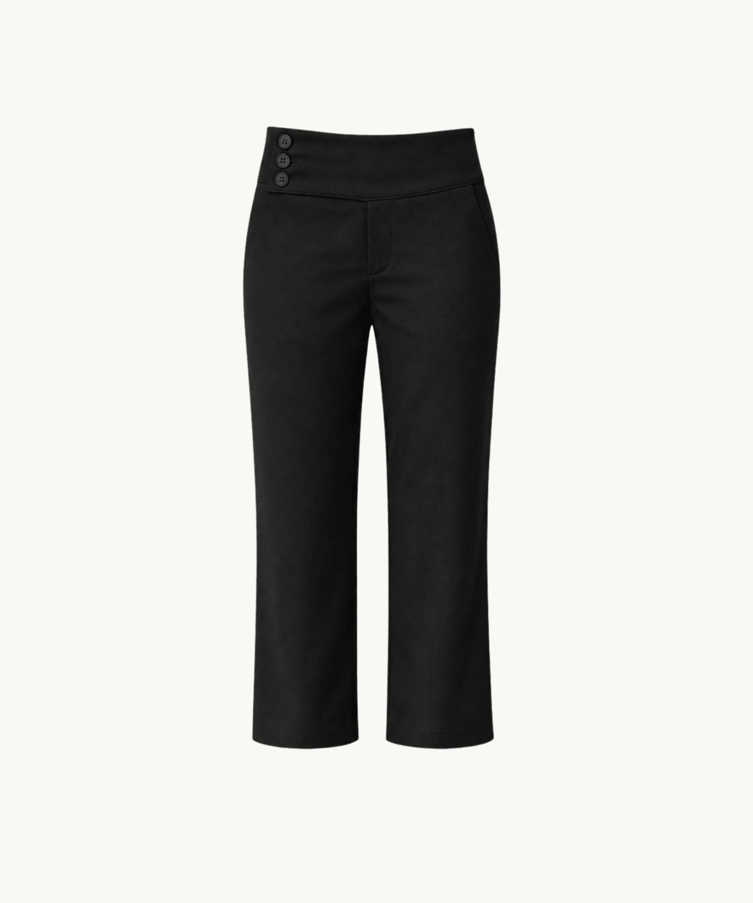 Low Waist Capribukser - Sort - ByStenholt.dk