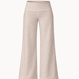 Low Waist Linen Trousers - Beige