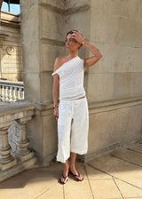 Lucca Twisted Top - Hvid - ByStenholt.dk