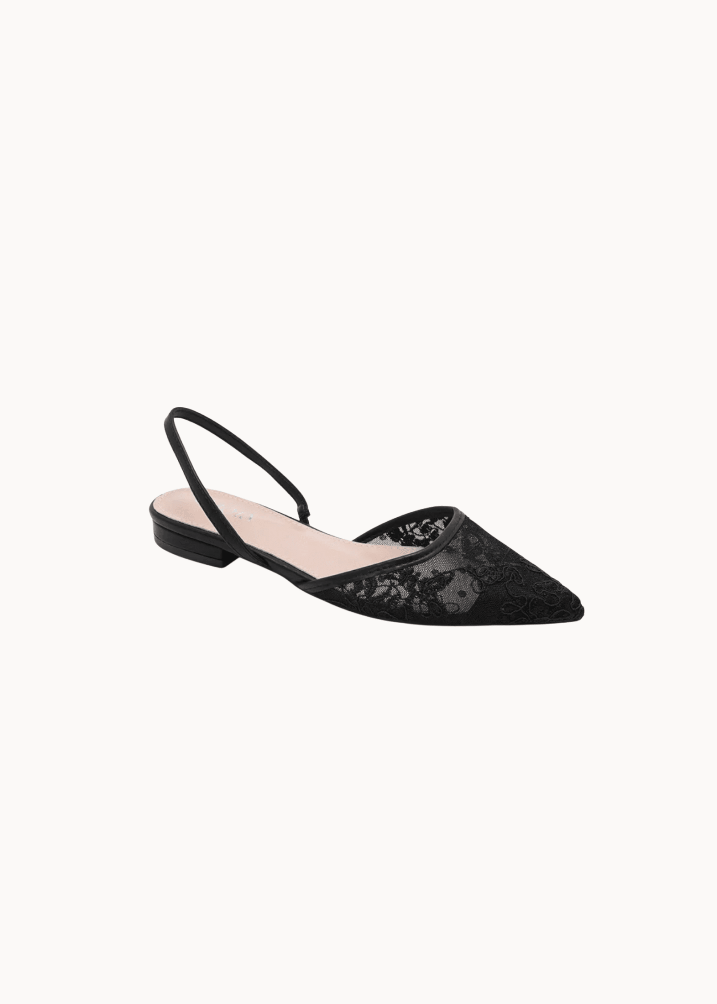 Luna Lace Slingback - Sort - ByStenholt.dk