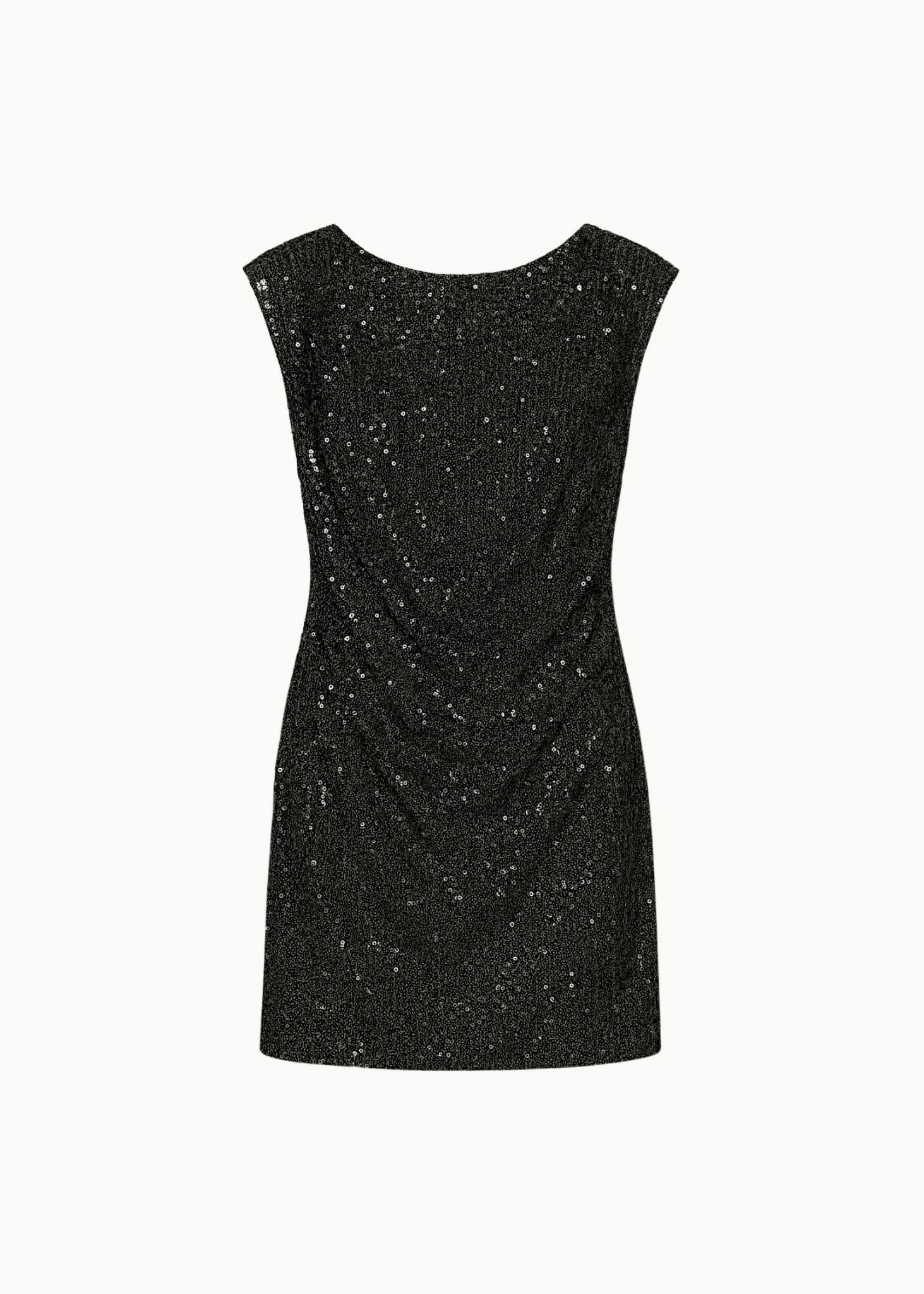 Luna Paillet Mini Kjole - Sort - ByStenholt.dk