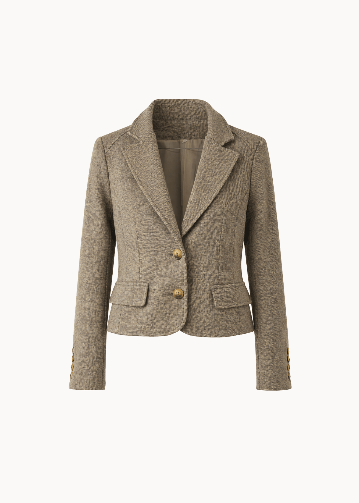 Mae Fitted Blazer - Beige - ByStenholt.dk
