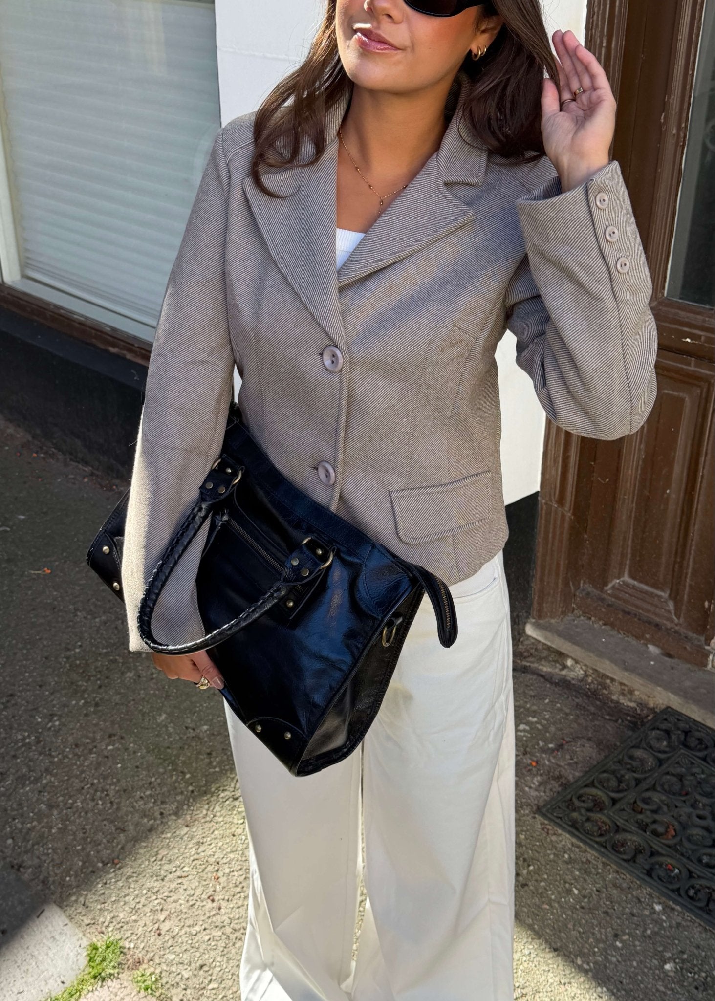 Mae Fitted Blazer - Beige - ByStenholt.dk