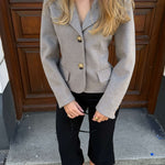 Mae Fitted Blazer - Beige - ByStenholt.dk
