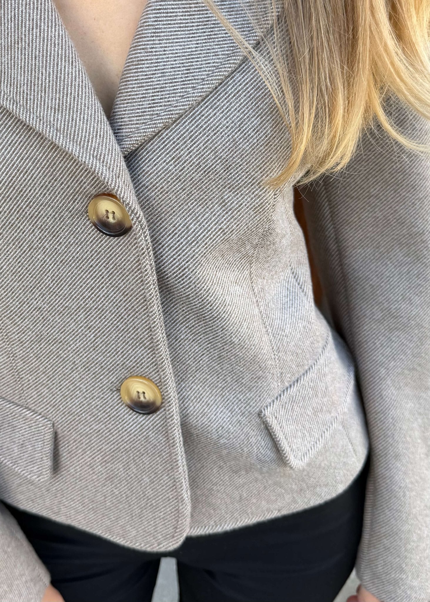Mae Fitted Blazer - Beige - ByStenholt.dk