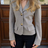 Mae Fitted Blazer - Beige - ByStenholt.dk