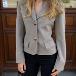 Mae Fitted Blazer - Beige - ByStenholt.dk