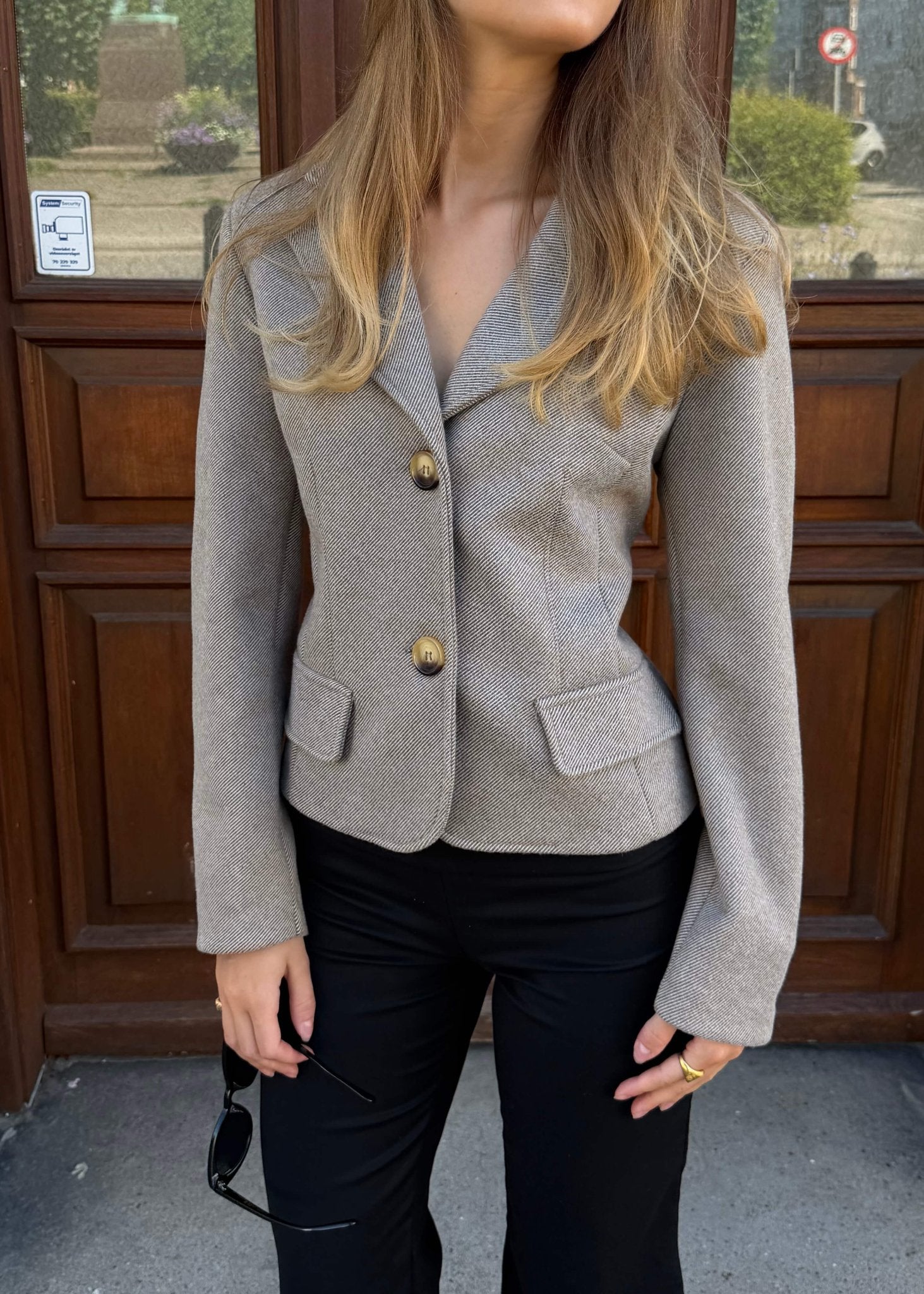 Mae Fitted Blazer - Beige - ByStenholt.dk