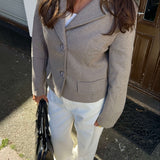 Mae Fitted Blazer - Beige - ByStenholt.dk