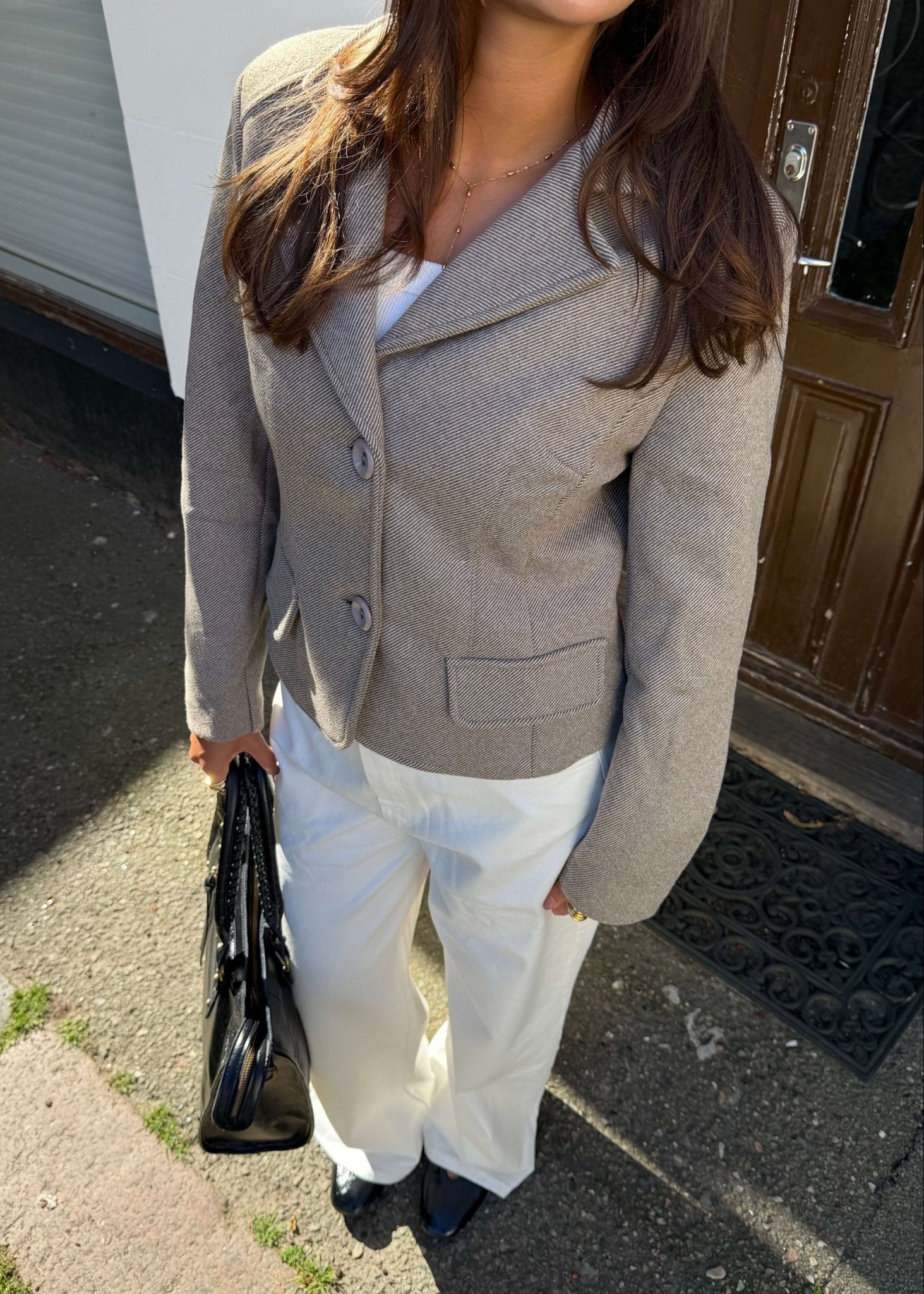 Mae Fitted Blazer - Beige - ByStenholt.dk